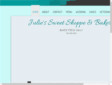 Tablet Screenshot of juliessweetshoppe.com